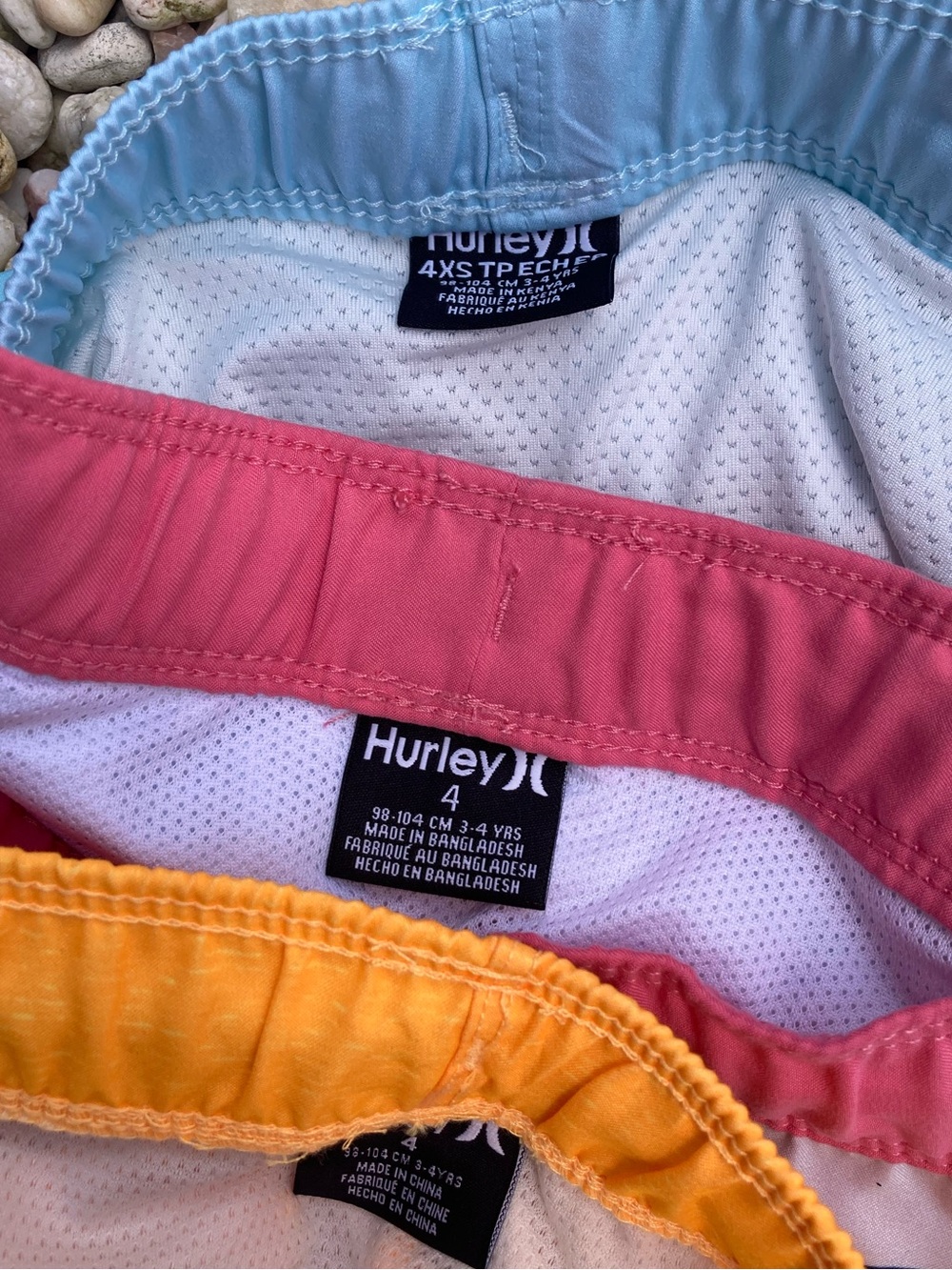 NEW ✨ HURLEY - Bundle of 3 Little Boys Swim Trunks with Liners - 4T - Picture 15 of 15